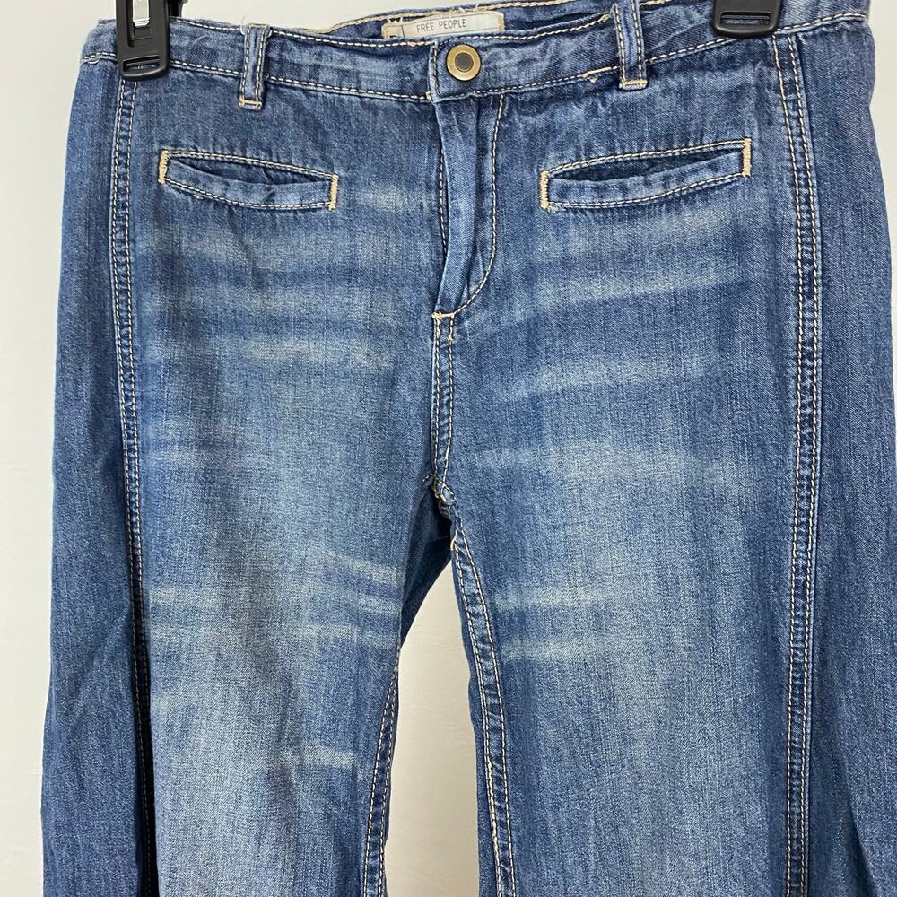 Free People Vintage Extreme Flare Jeans - Autumn Nights - Size 24 - Picture 8 of 12